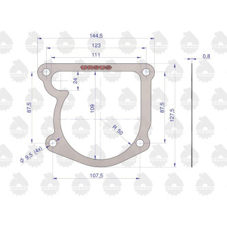 Uszczelka pompy wodnej C360 krążelit
